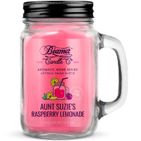 Beamer Aromatic Home Candle 12oz - Aunt Suzies Raspberry Lemonade