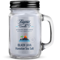 Beamer Aromatic Home Candle 12oz - Black Lava Hawaiian Sea Salt