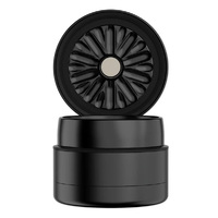 Flower Mill Next Gen Premium 2.0" Aluminium Series Mill/Grinder - Black