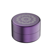 Flower Mill Next Gen Standard 3 Piece 2.0" Aluminium Series Mill/Grinder - Purple