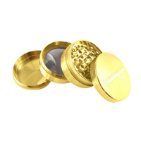 Infyniti 2.5" 4-Piece Zinc Grinder - Gold