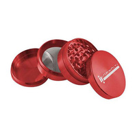 Infyniti 2.5" 4-Piece Zinc Grinder - Red