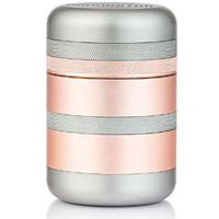 Kannastor GR8TR V2 Series 5-Piece Grinder (SKD2) - Rose Gold/Silver