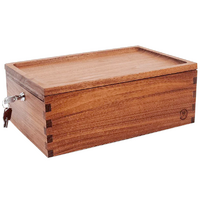 Marley Natural Lock Stash Box - Black Walnut