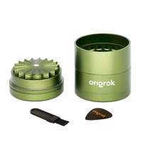 Ongrok 5 Pc Storage Grinder - Green Flower Tooth