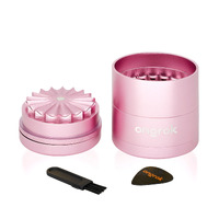 Ongrok 5 Pc Storage Grinder - Rose Gold Flower Tooth