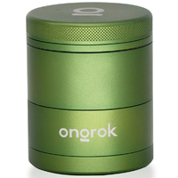 Ongrok 5 Piece Storage Grinder - Green Pyramid Teeth