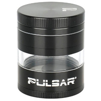 Pulsar 2.5" Solid Top Side Window 5-Piece Grinder - Black