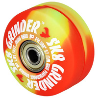 Pulsar 3-Piece 2.2"' SK8 Grinder Swirl UV Reactive Colours - Rasta