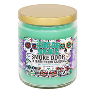 Smoke Odor 13oz. Odour Destroying Candle  - Sugar Skull